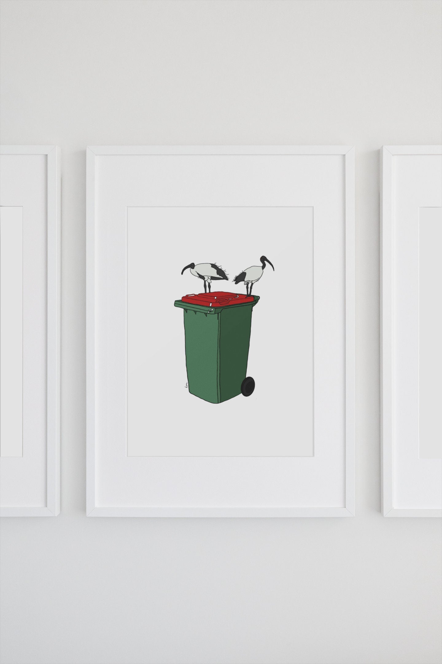 The Bin Chicken Series - Red (Set of 3)