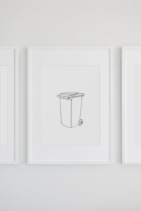 The Bin Chicken Series - Bin (Black & White)